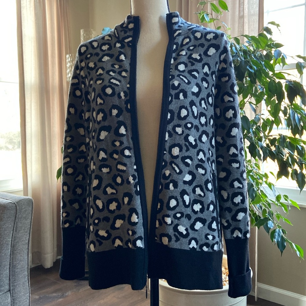 Rachel Zoe Full Zip Up Sweater Size Medium NWT